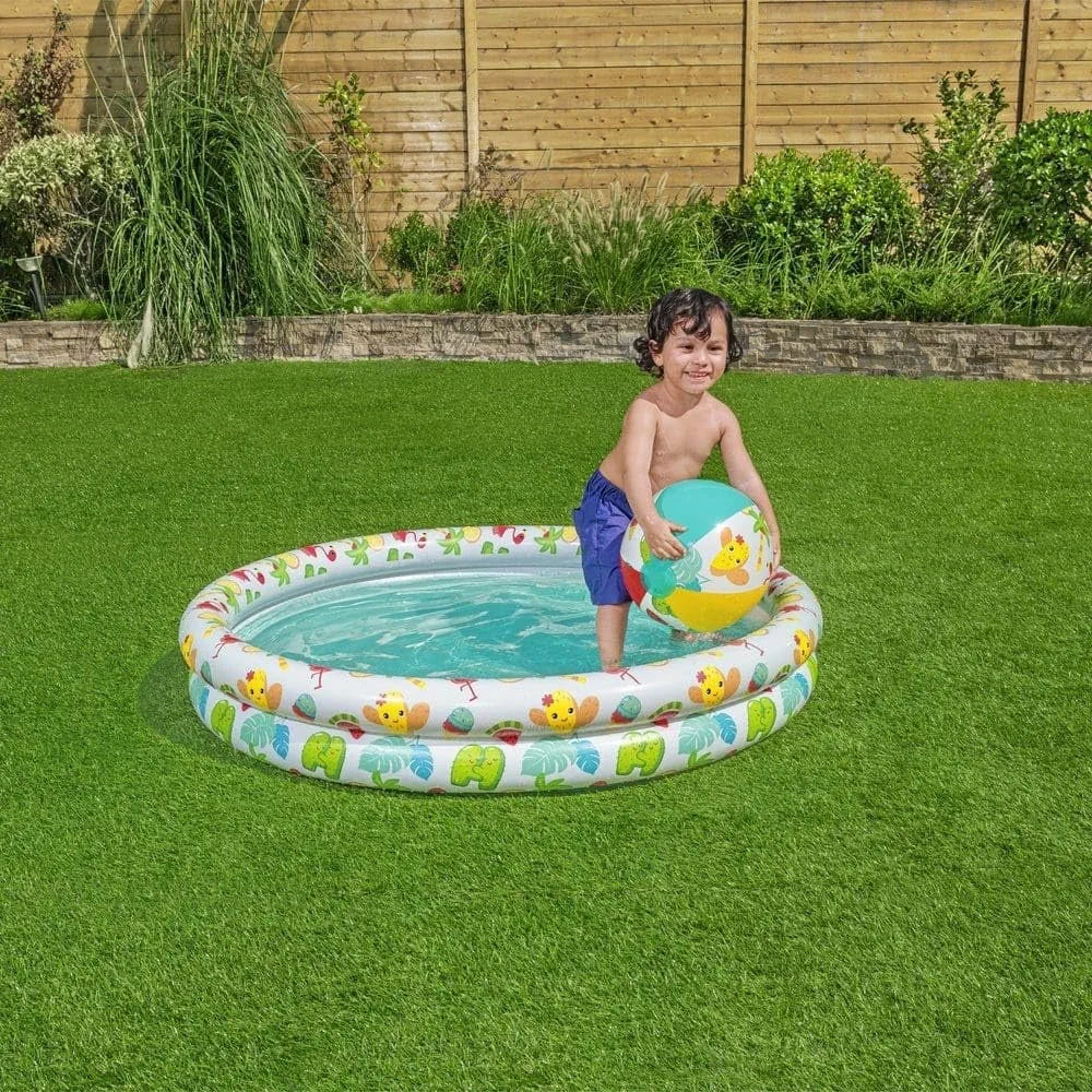 3 in 1 BESTWAY Play Pool 4 Feet with Swim Ring and Ball