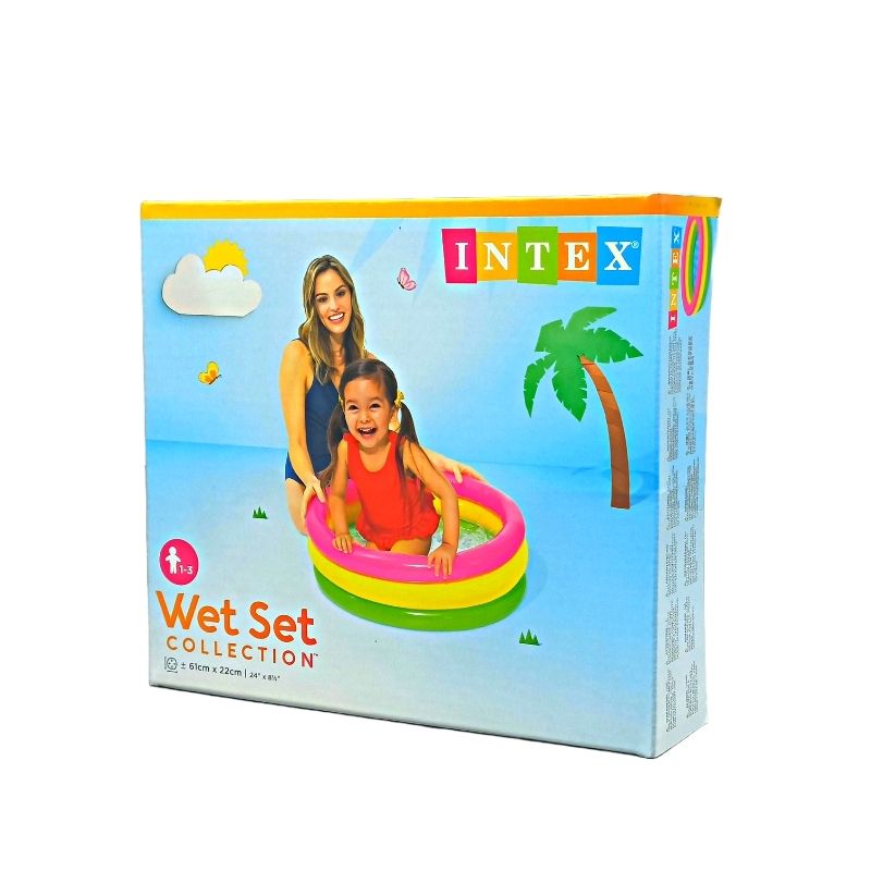 INTEX Sunset Glow Baby Swimming Pool – 2 Feet x 8 Inch