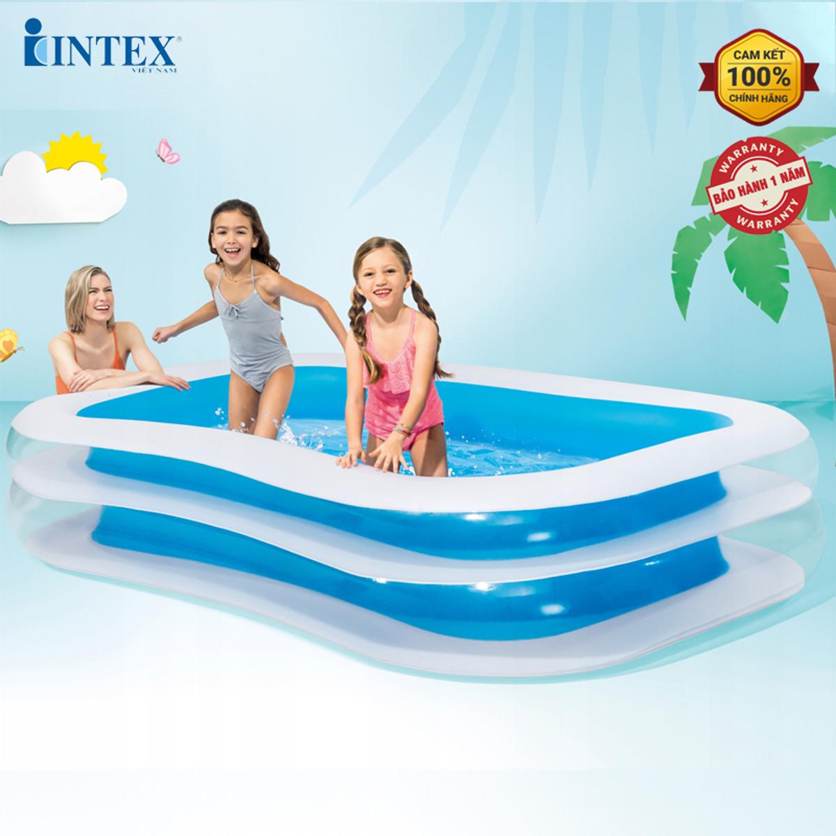 INTEX Swim Center Family Pool (103" L x 69" W x 22" H)