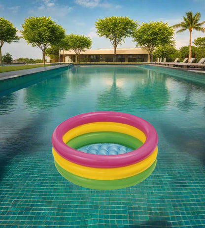 INTEX Inflatable Swimming Pool for kids rainbow round 34"x10"