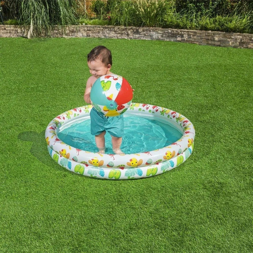 3 in 1 BESTWAY Play Pool 4 Feet with Swim Ring and Ball