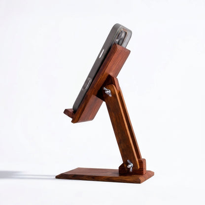 Wooden Adjustable Mobile Stand