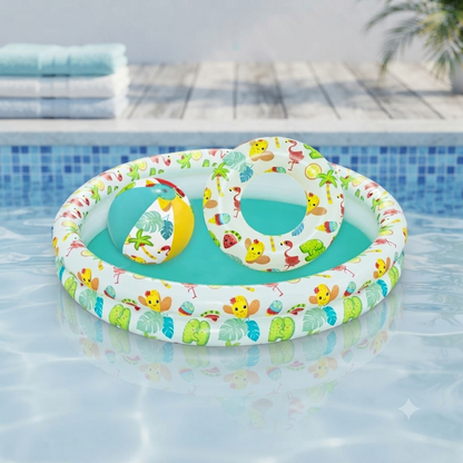 3 in 1 BESTWAY Play Pool 4 Feet with Swim Ring and Ball