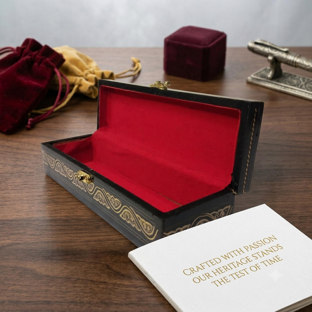HandeMade Wooden Geometry Box with Naqshi Art