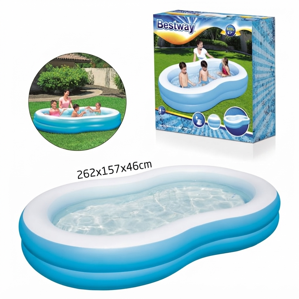 Bestway The Big Lagoon Family Pool  8'7" x 62" x 18" For Kids