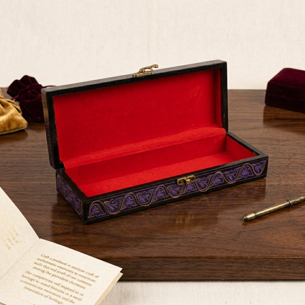 HandeMade Wooden Geometry Box with Naqshi Art