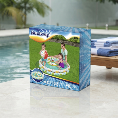 3 in 1 BESTWAY Play Pool 4 Feet with Swim Ring and Ball