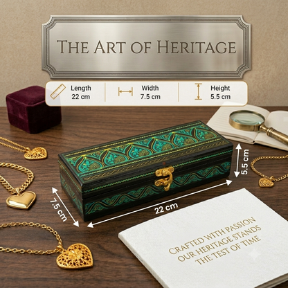 HandeMade Wooden Geometry Box with Naqshi Art