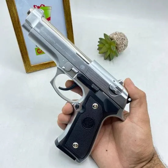 Metal M92 Beretta Airsoft Shooting Gun With BB Pellets - Toy