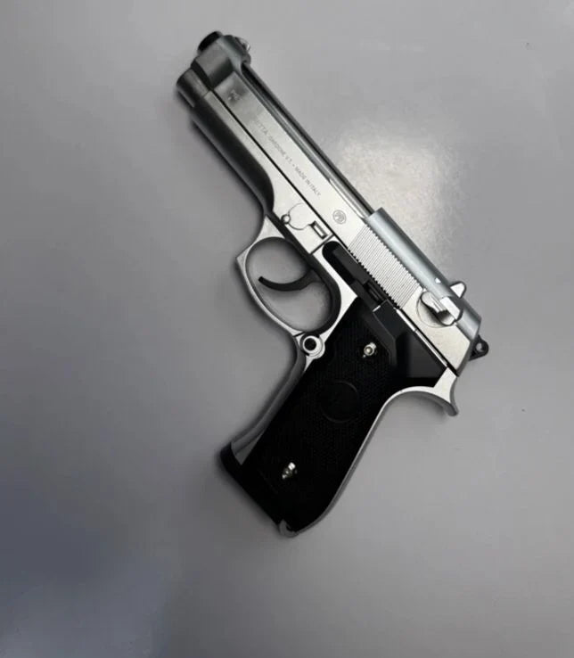 Metal M92 Beretta Airsoft Shooting Gun With BB Pellets - Toy