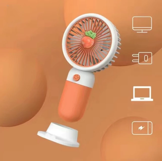 Rechargeable Handheld Fruit / Flower Decoration Fan