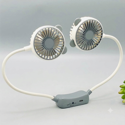 Rechargeable Two Wind Speed Neck Fan