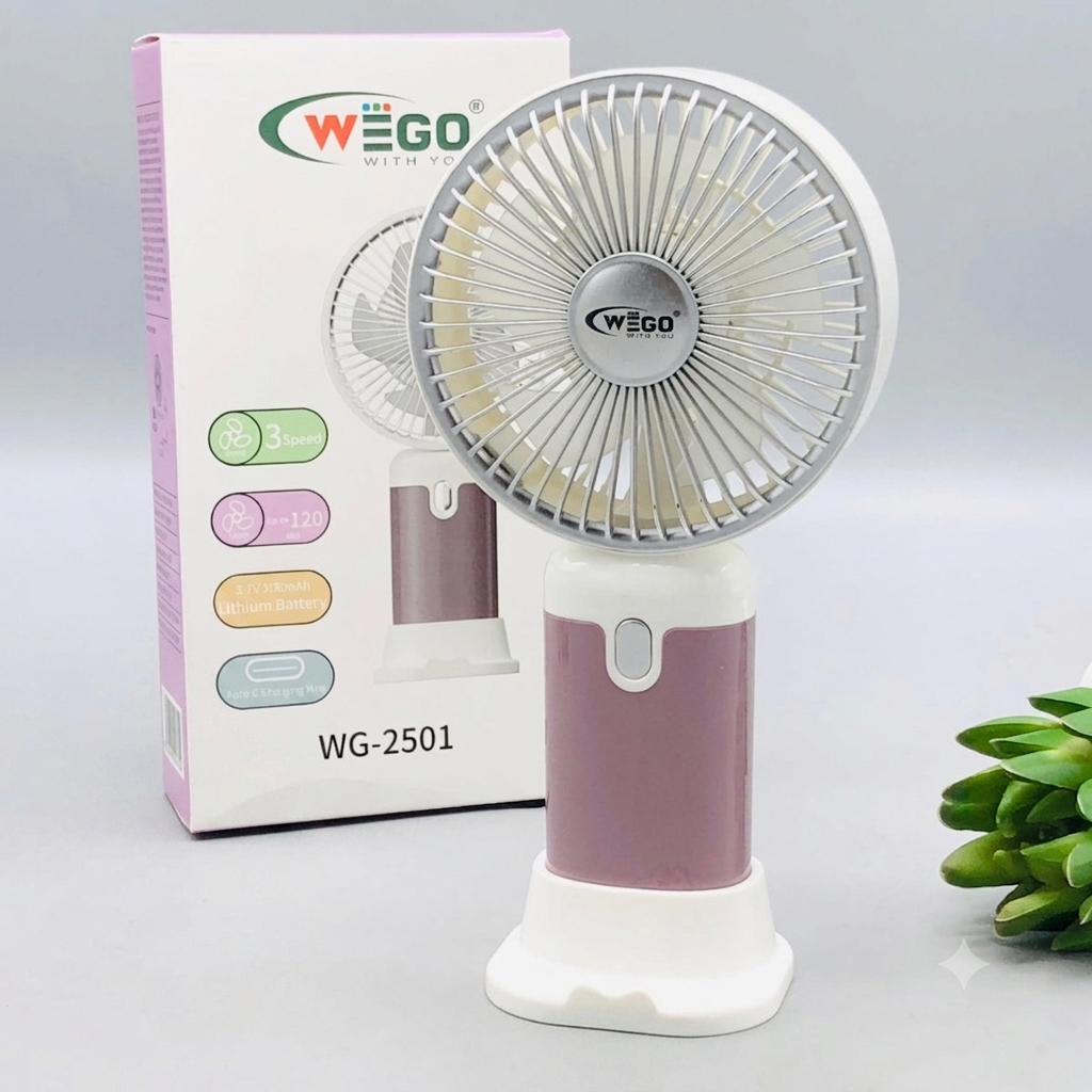 Mini Rechargeable 3 Wind Speed Handheld Fan