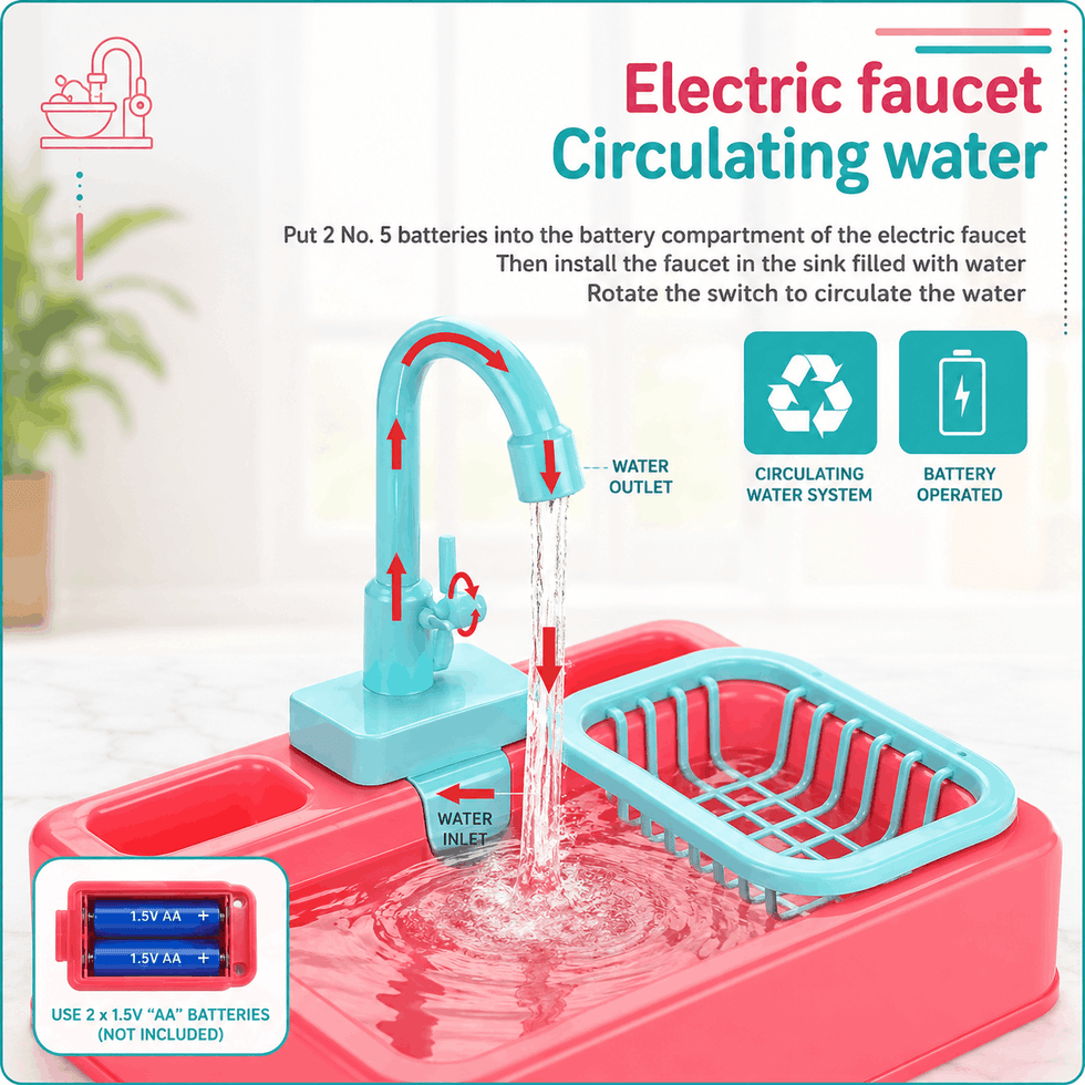 Electric Circulation Pumping Water Kitchen Sink