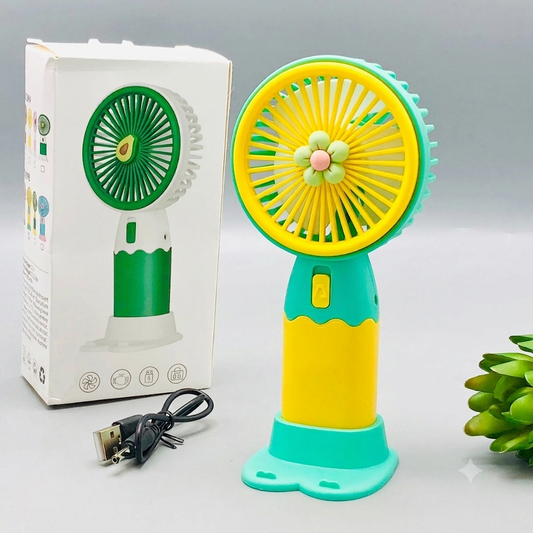 Rechargeable Handheld Fruit / Flower Decoration Fan