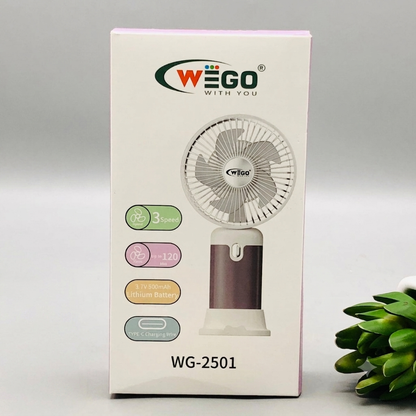 Mini Rechargeable 3 Wind Speed Handheld Fan