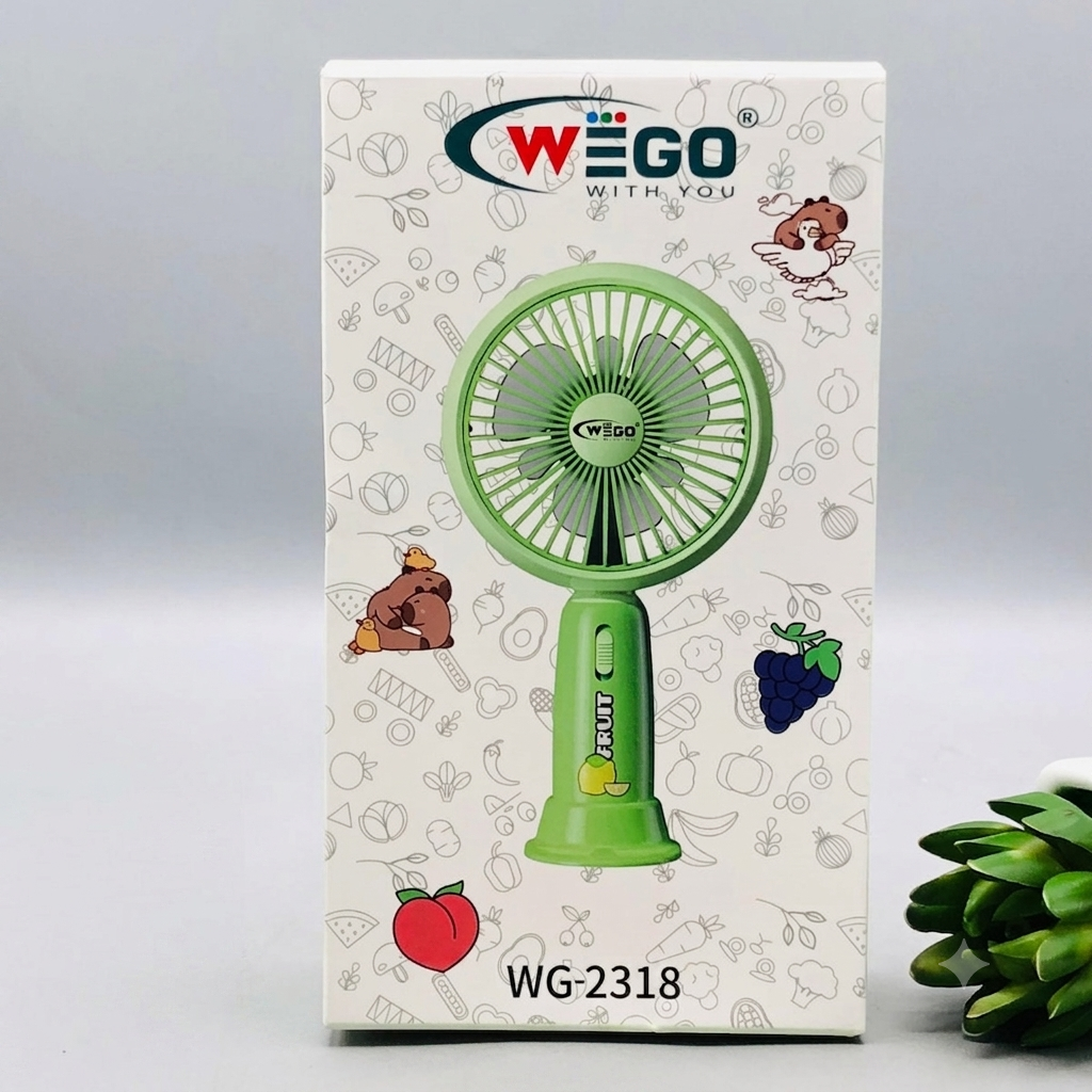 7.5" Rechargeable Cute Design Cooling Fan With Light
