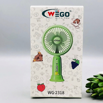 7.5" Rechargeable Cute Design Cooling Fan With Light