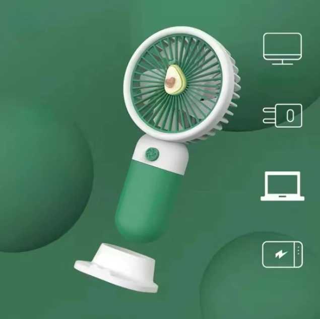 Rechargeable Handheld Fruit / Flower Decoration Fan