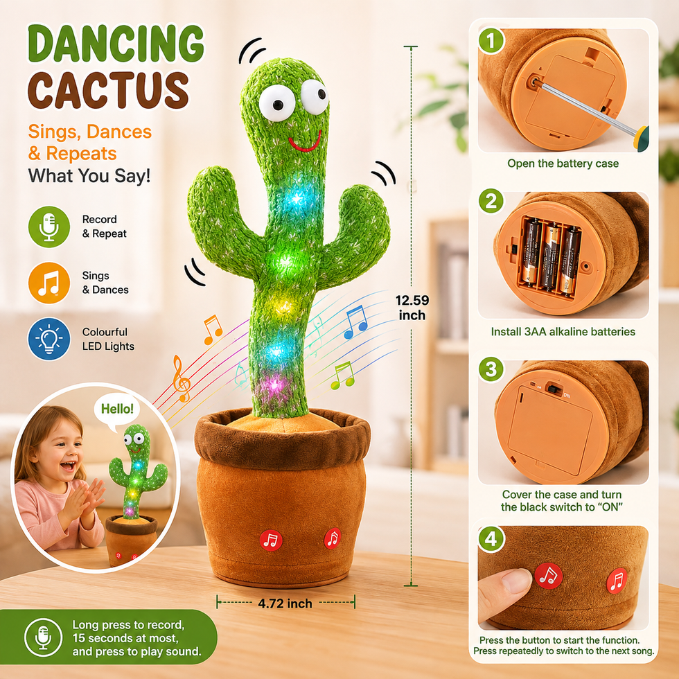 Dancing Talking Cactus Toy