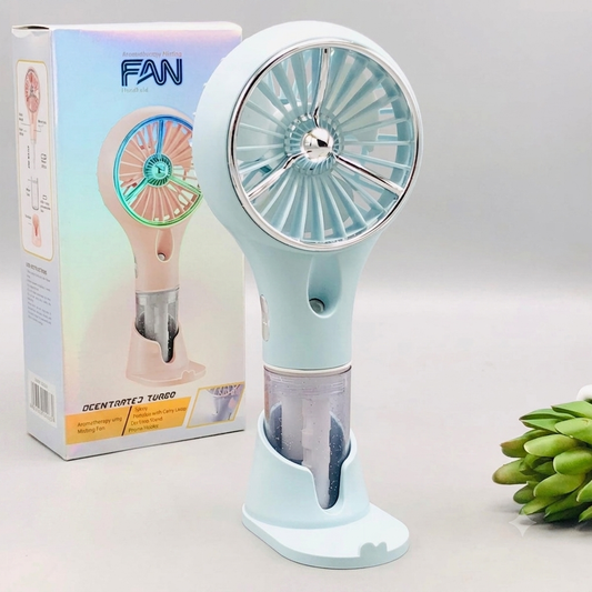 8" Rechargeable Aromatherapy Cool Mist Fan