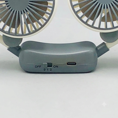 Rechargeable Two Wind Speed Neck Fan