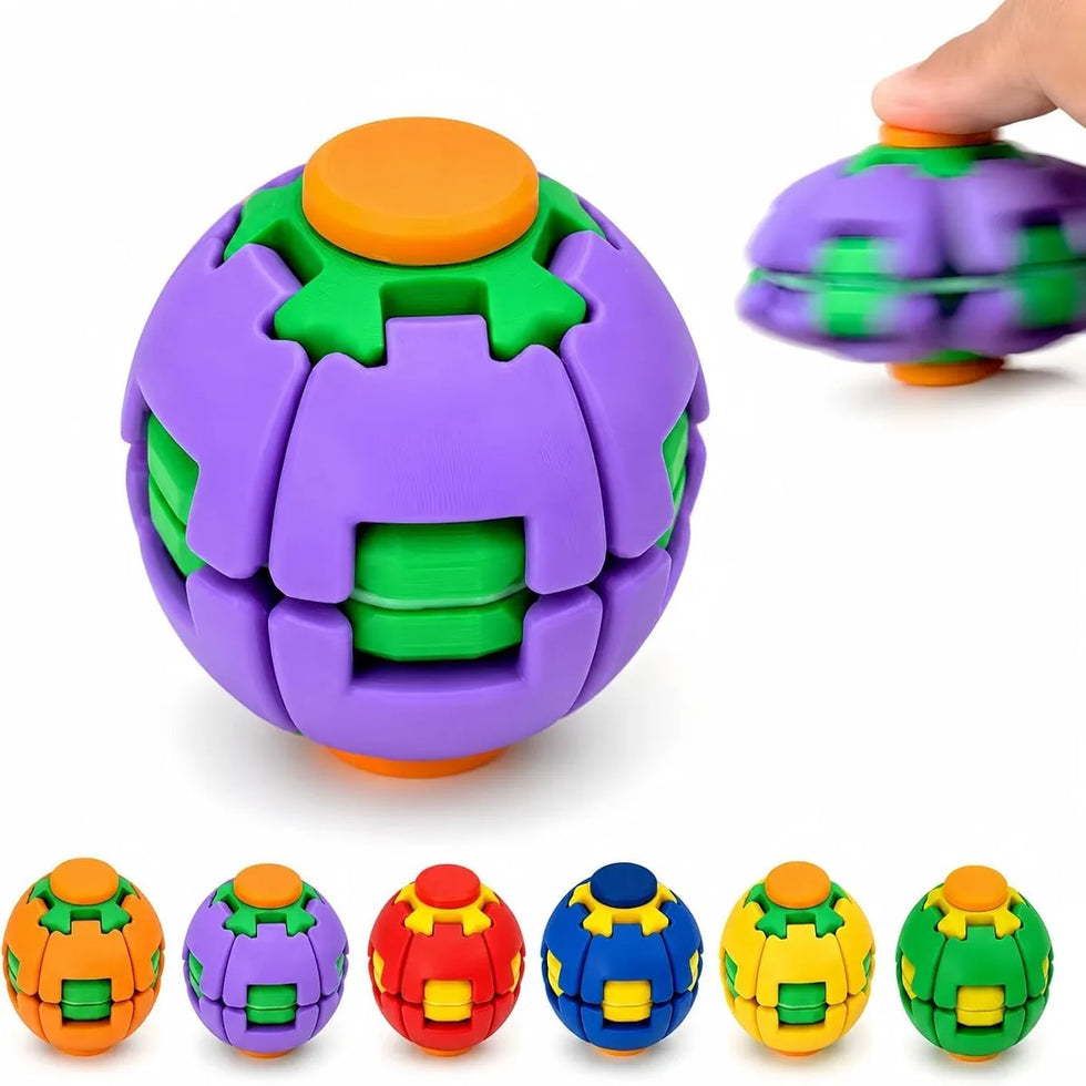 Colorful 3D Printed Press Fidget Spinner Ball |Random Color