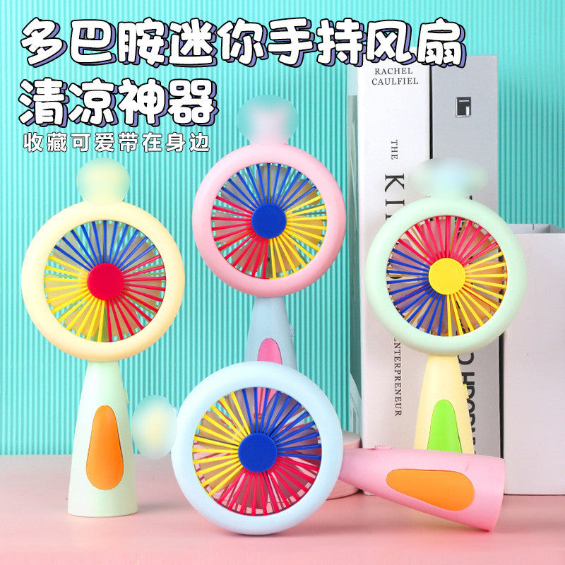 Rechargeable & Portable LED Lighting Mini Fan