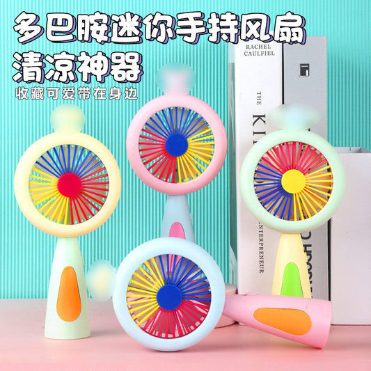 Rechargeable & Portable LED Lighting Mini Fan