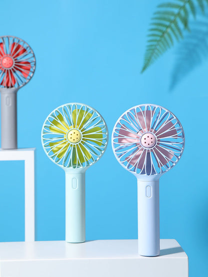Portable Handheld USB Rechargeable Fan with Holder