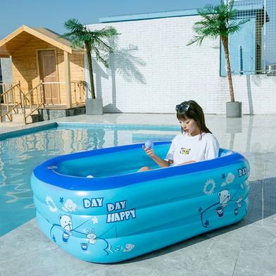 Rectangular Quick Set Inflatable Pool Above Ground Swimming Pool